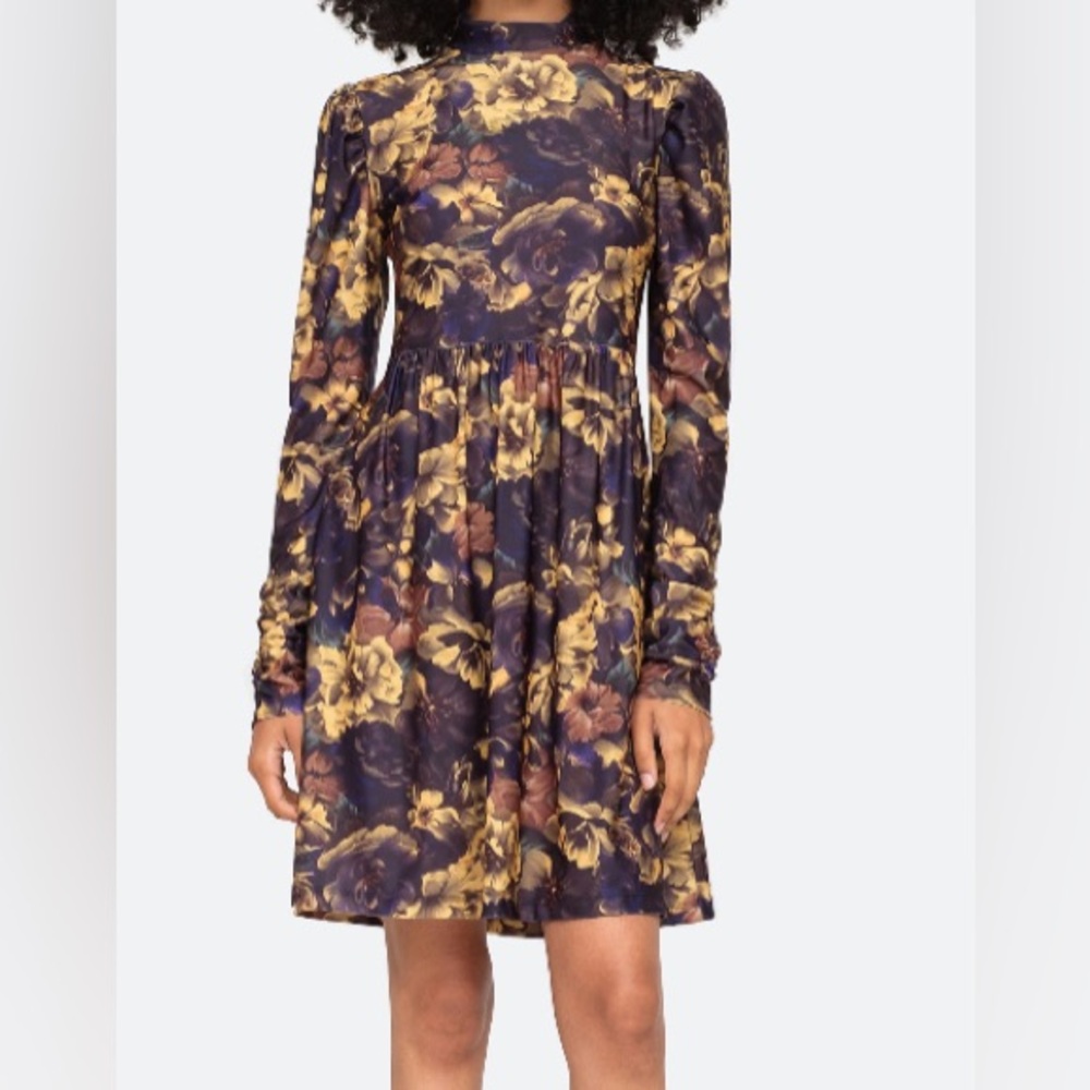 Sea NY Women’s Dogwood Mini Dress, multi color, sample size S/4